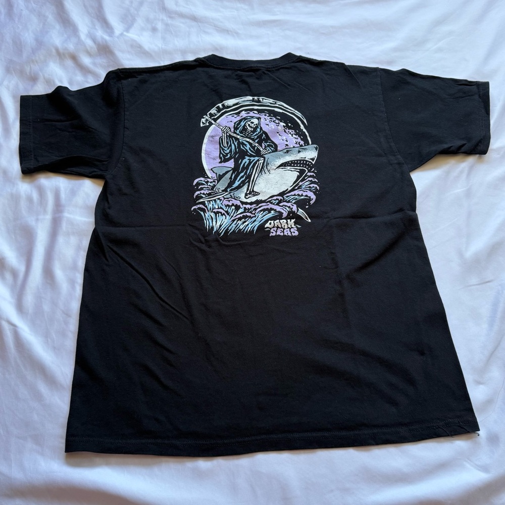 Black Short Sleeve Crew Neck Tee - Picture 4 of 5